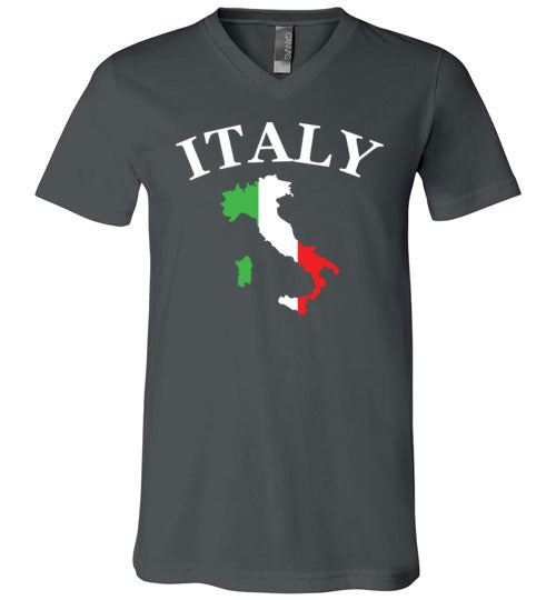 Italy Map Flag V-Neck