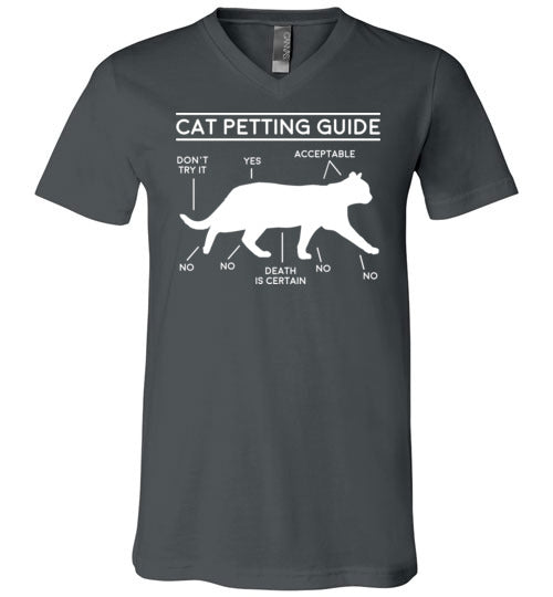Cat Petting Guide V-Neck