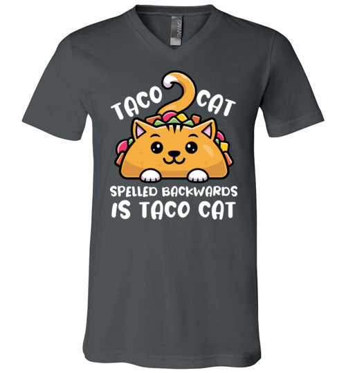 Taco Cat Spelled Backwards V-Neck