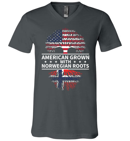 American Grown With Norwegian Roots V-Neck