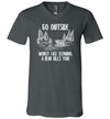 Go Outside Bear V-Neck