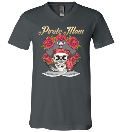 Pirate Mom Fancy V-Neck
