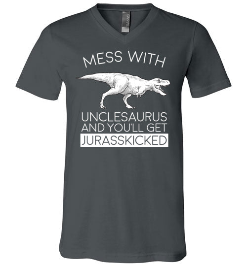 Unclesaurus Jurasskicked V-Neck