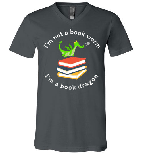 Book Dragon V-Neck