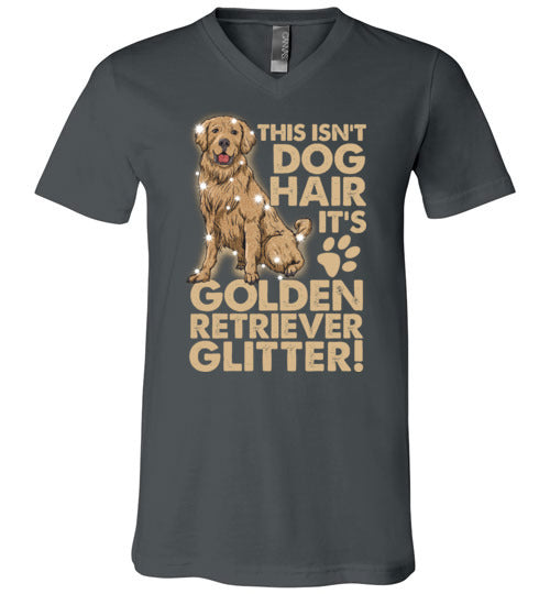 Golden Retriever Glitter V-Neck