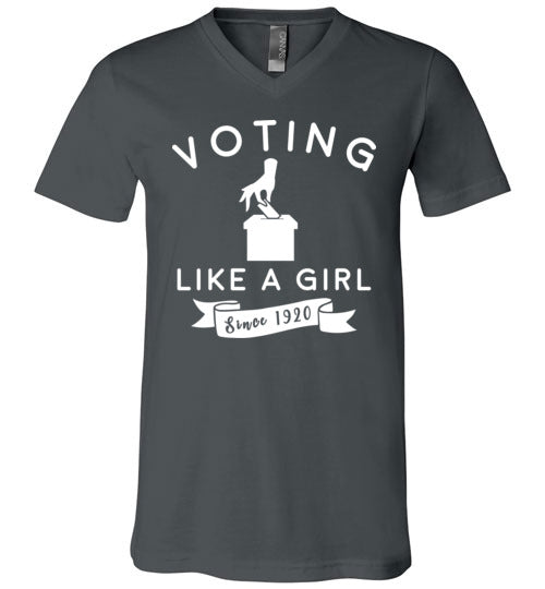 Voting Like a Girl V-Neck
