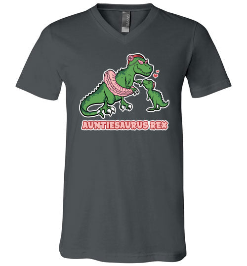 Auntiesaurus Rex V-Neck