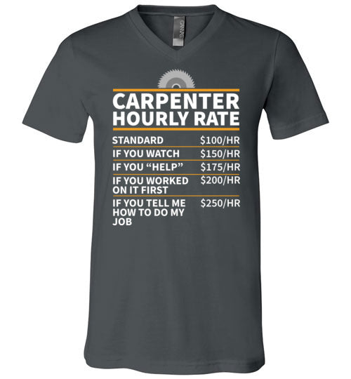Carpenter Hourly Rate V-Neck