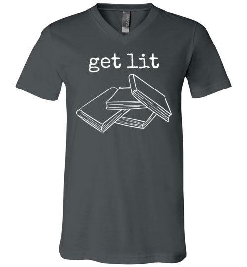 Get Lit Literature Books V-Neck