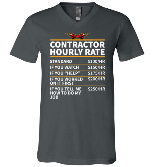 Contractor Hourly Rate V-Neck