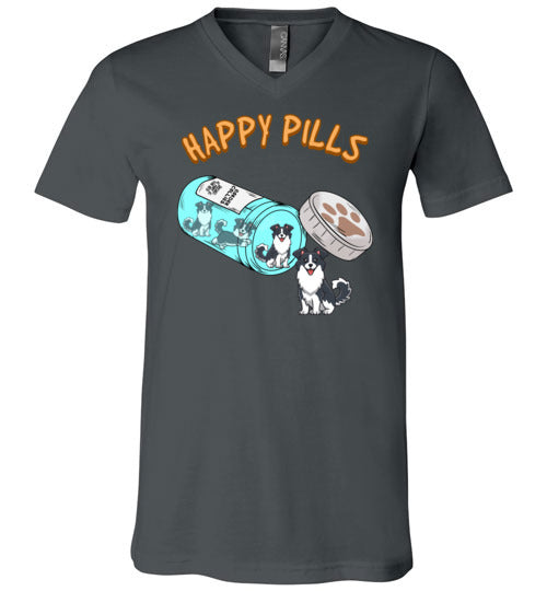Happy Pills Border Collie V-Neck