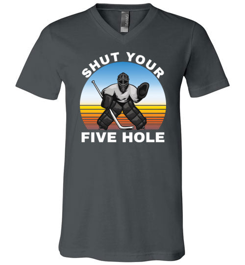 Ice Hockey Shut Your Five Hole V-Neck