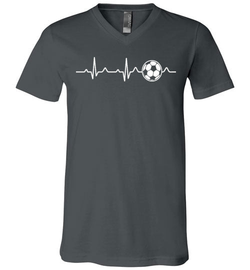 Soccer Heartbeat V-Neck