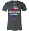 American Grown With Haitian Roots V-Neck