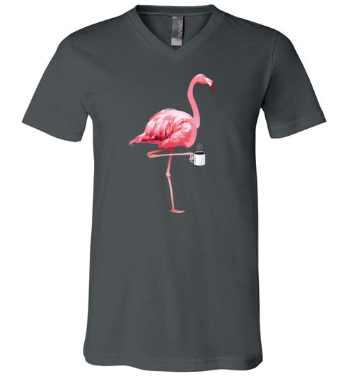 Flamingo Coffee V-Neck