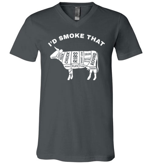 Id Smoke That Beef BBQ V-Neck