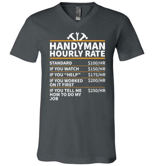 Handyman Hourly Rate V-Neck