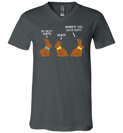 Easter Chocolate Bunnies V-Neck