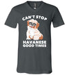 Cant Stop Havanese V-Neck