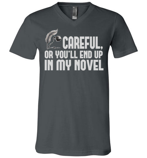 Careful Novel V-Neck