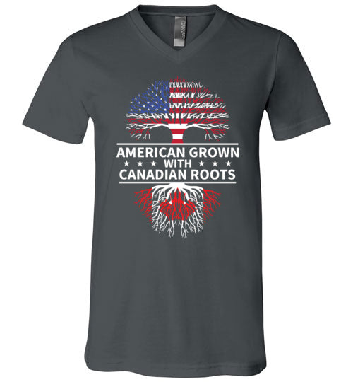 American Grown With Canadian Roots V-Neck