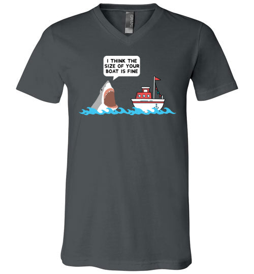 Shark Boat Size V-Neck