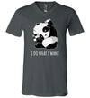 Panda Do What I Want V-Neck
