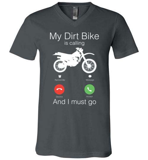 My Dirt Bike Is Calling V-Neck