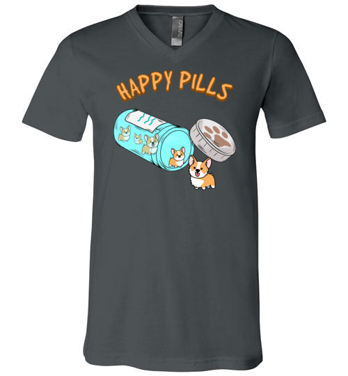 Happy Pills Corgi V-Neck