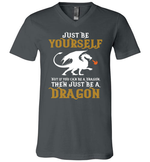 Just Be Yourself Dragon V-Neck