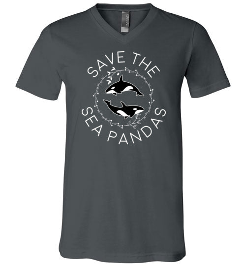 Save The Sea Pandas V-Neck