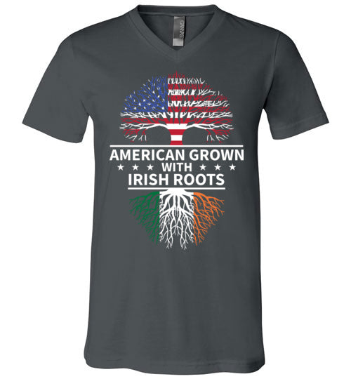 American Grown With Irish Roots V-Neck