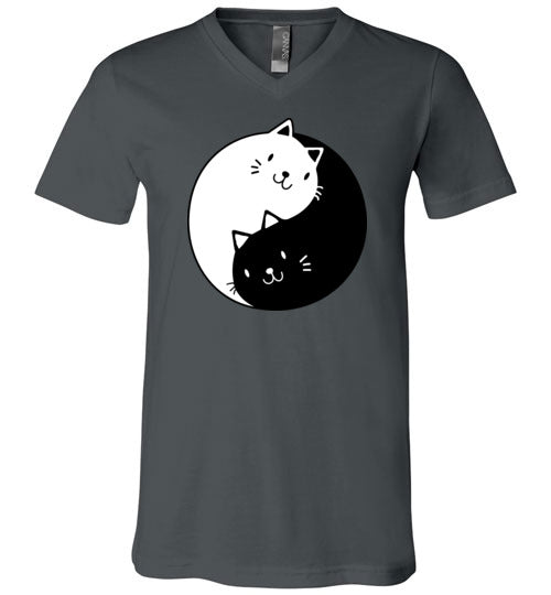 Cat Yin Yang V-Neck
