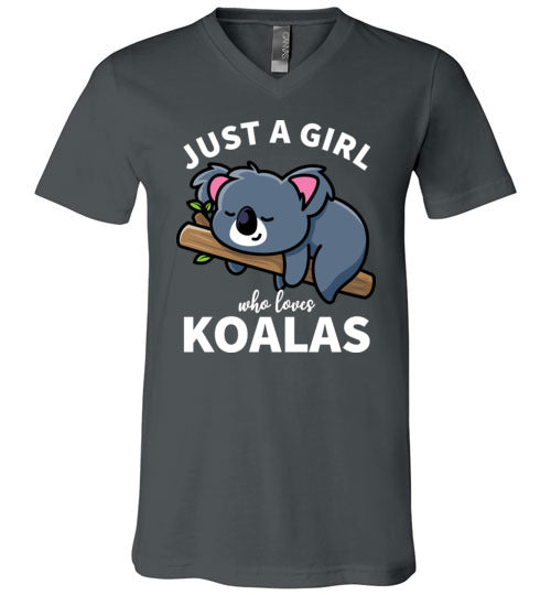 Just a girl who loves koalas V-Neck