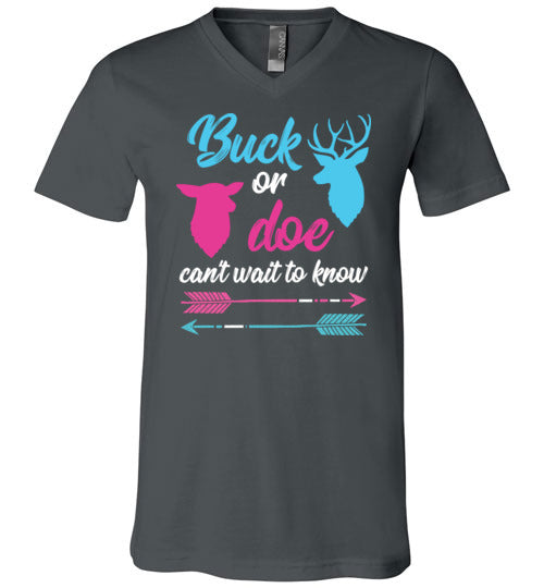 Buck Or Doe Cant Wait To Know V-Neck