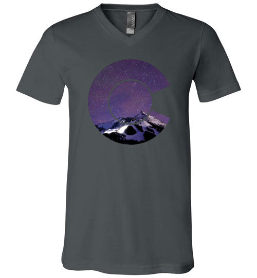 Colorado Flag Mountains V-Neck