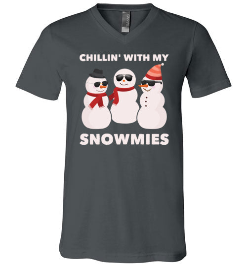 Chillin With My Snowmies V-Neck