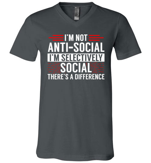Selectively Social V-Neck