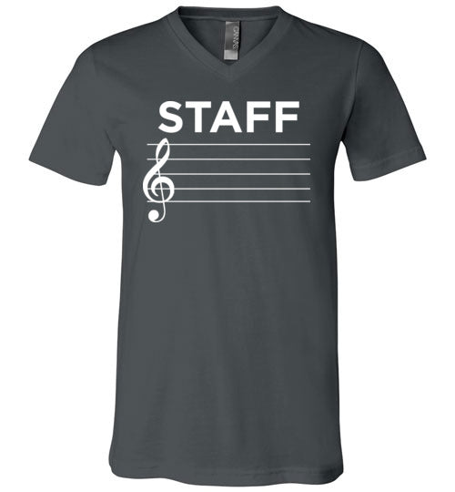 Music Staff V-Neck