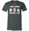 Canning Eat Local V-Neck