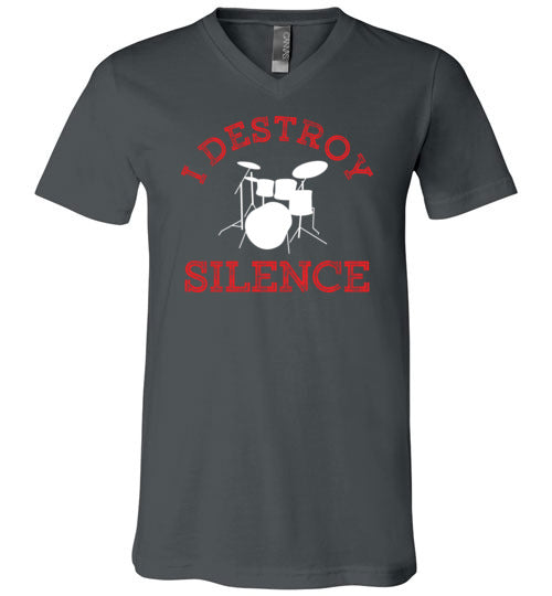 Drummer Destroy Silence V-Neck