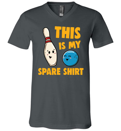 Bowling This Is My Spare Shirt V-Neck