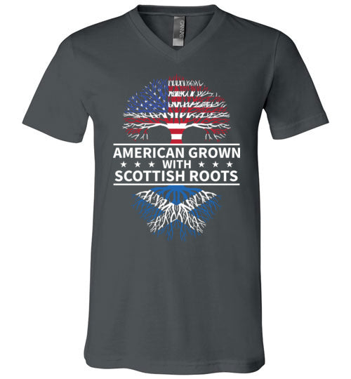 American Grown With Scottish Roots V-Neck