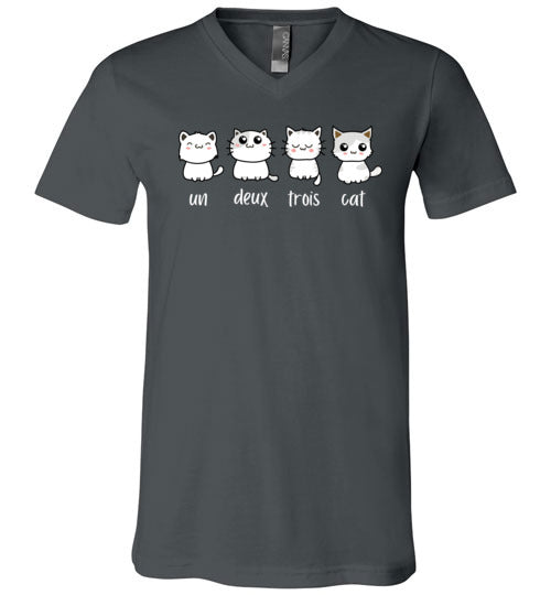 Un Deux Trois Cat V-Neck