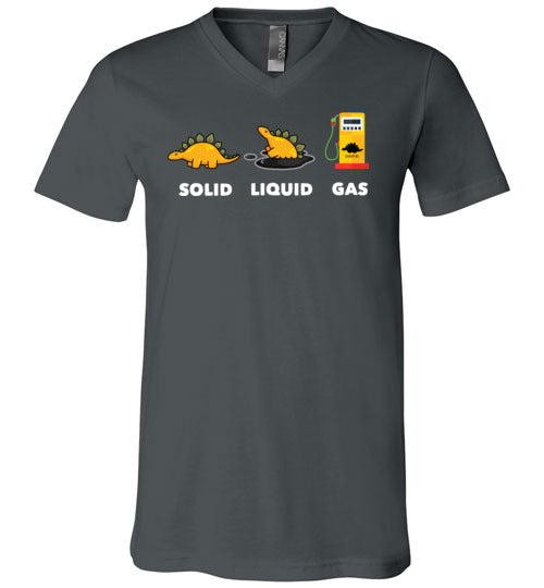 Dinosaur Solid Liquid Gas V-Neck