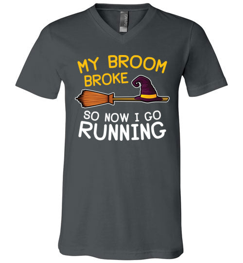 Broom Broke Running V-Neck