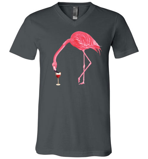 Flamingo Wine V-Neck