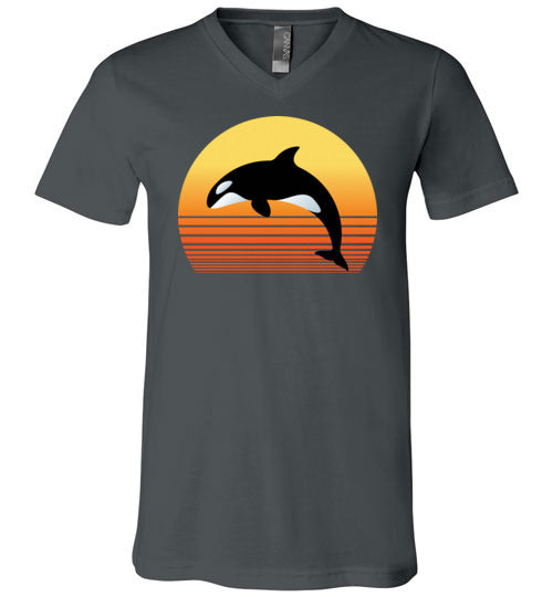 Killer Whale Sunset V-Neck