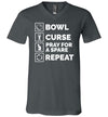 Bowl Curse Pray For A Spare V-Neck