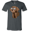 Chocolate Lab Sunglasses V-Neck